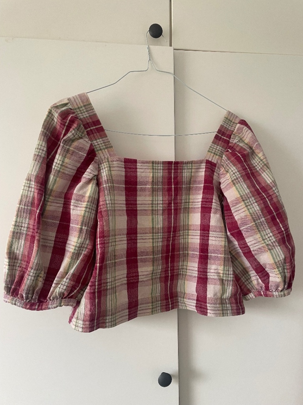 plaid top